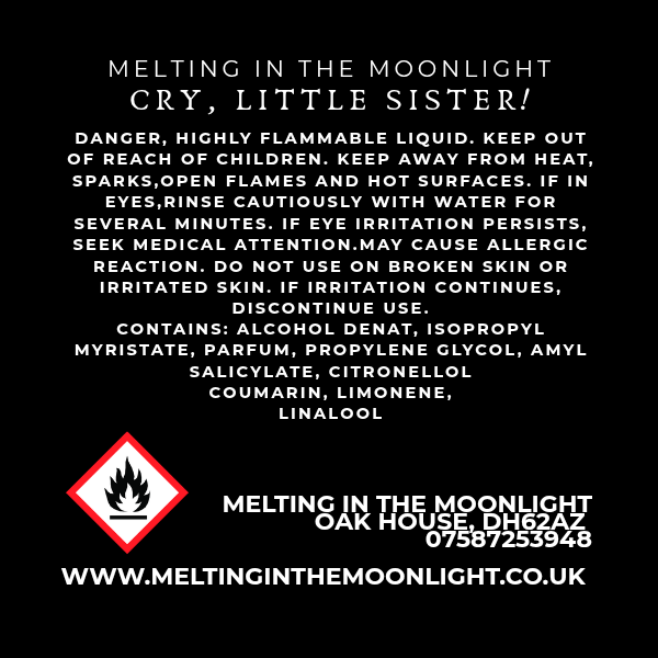 Cry, little sister Body mist spray