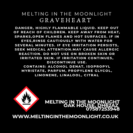 Graveheart Body Mist Spray 120ml