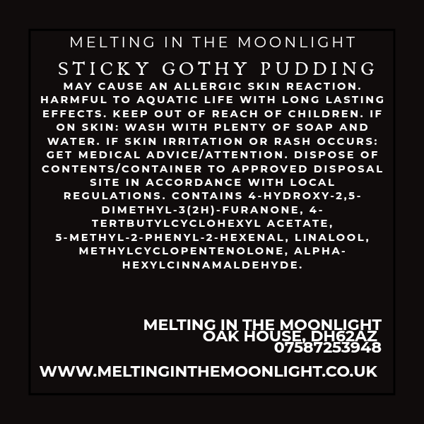 Sticky Gothy Pudding wax melt