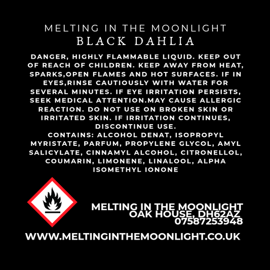 Black Dahlia Body mist spray